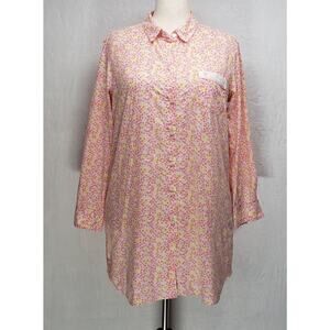 Victoria's Secret Pink Floral Cotton Sleepshirt Large